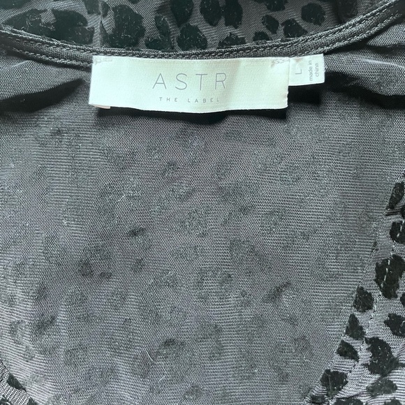 NWT ASTR the Label Inca Bodysuit in Black Leopard Burnout - Picture 11 of 13